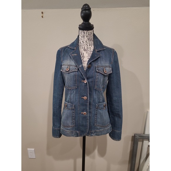 Banana Republic Jackets & Blazers - Banana Republic Denim Jean Jacket Blazer Women's SZ XS front pockets casual work